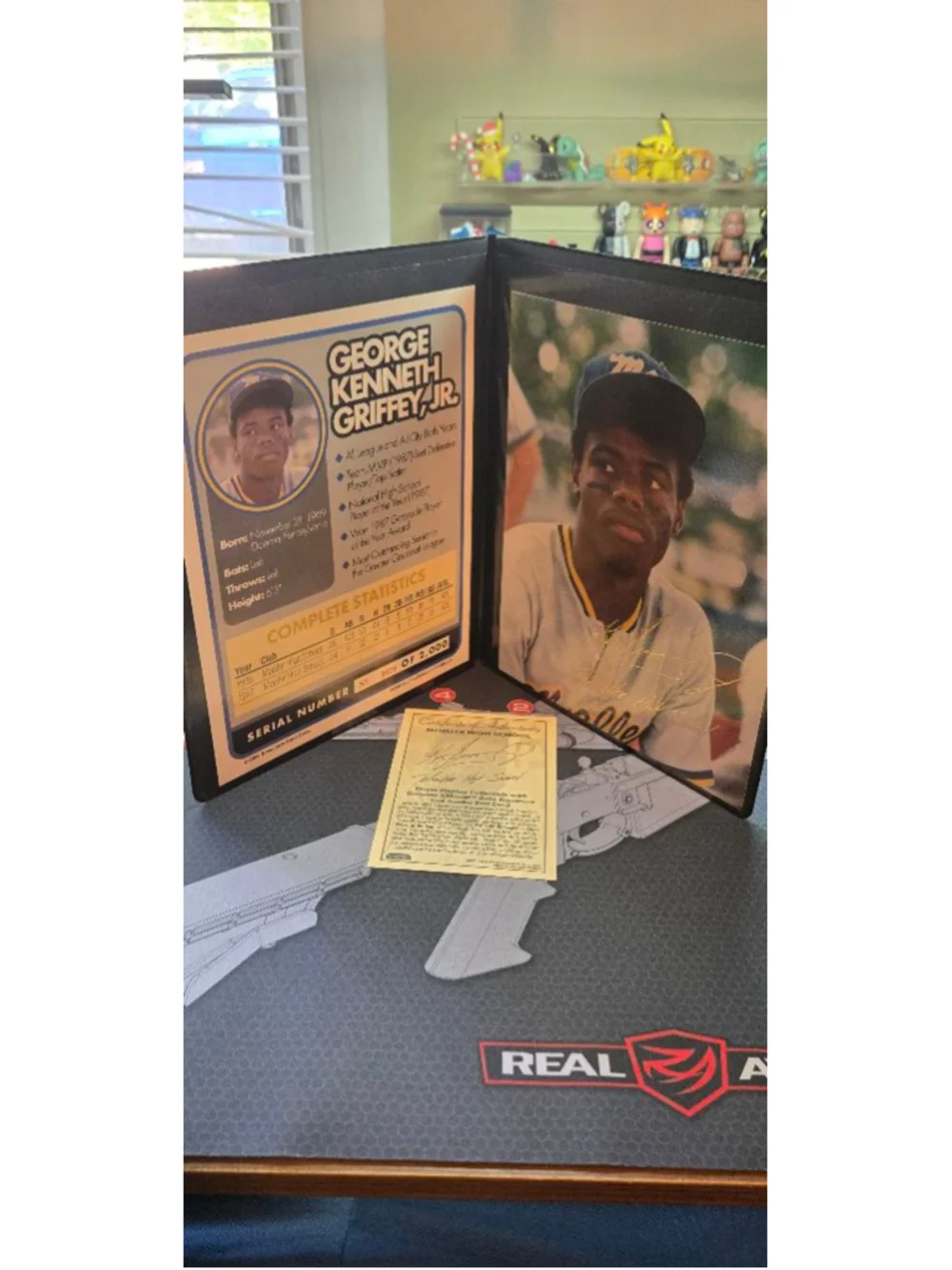 Bleachers Ken Griffey Jr. Moeller High School Trading Card Black Gold One S